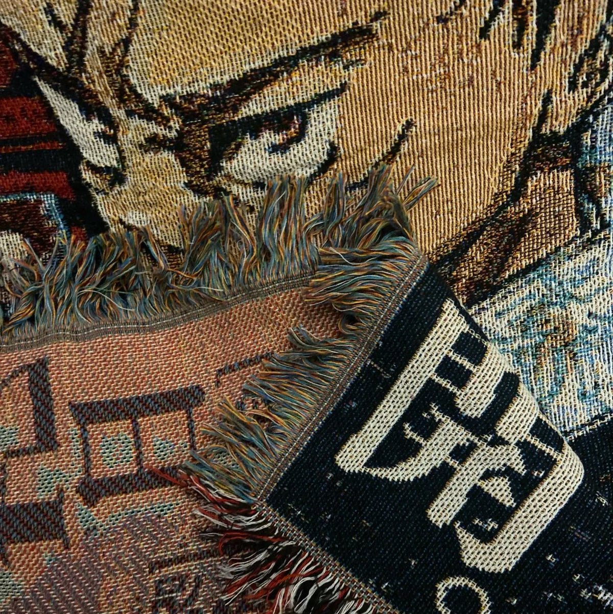 Itadori and Yuta Jump Cover Tapestry