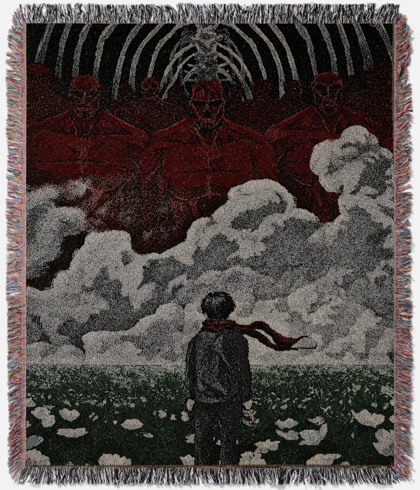 Eren & Wall Titans Tapestry