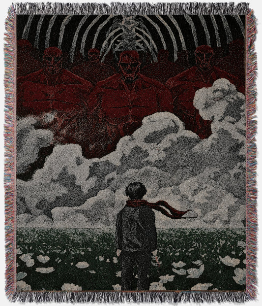 Eren & Wall Titans Tapestry