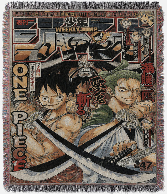 Luffy and Zoro Jump Cover Tapestry